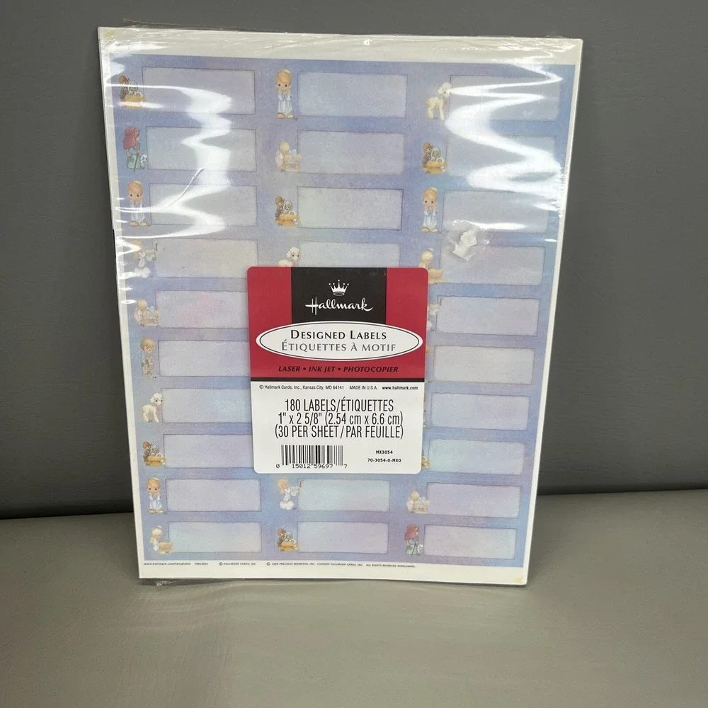 Hallmark Precious Moments 180 Address Labels Designed Vintage 2000 Y2k